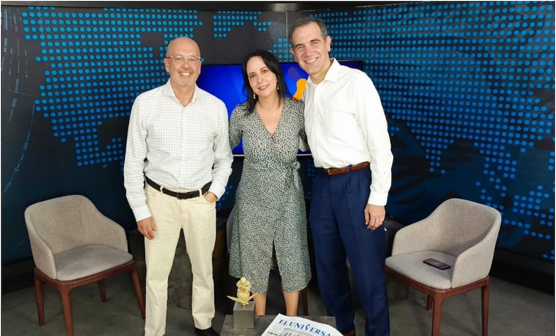 Juan Pablo Becerra-Acosta, Maite Azuela y Lorenzo Córdova. Foto: Diego Prado/EL UNIVERSAL