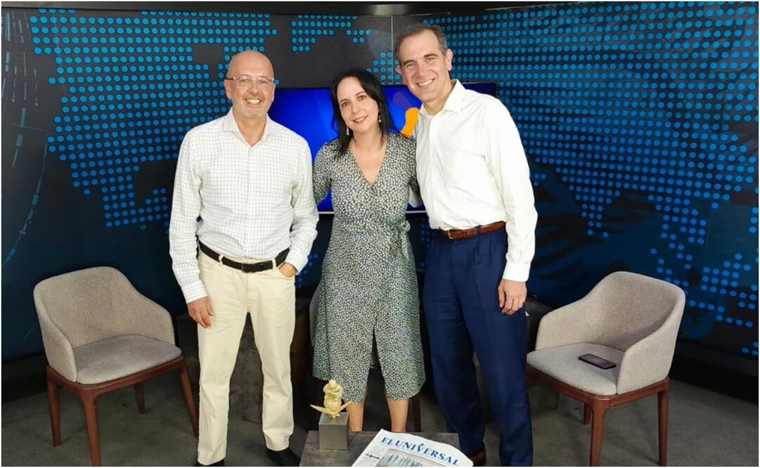 Juan Pablo Becerra-Acosta, Maite Azuela y Lorenzo Córdova. Foto: Diego Prado/EL UNIVERSAL