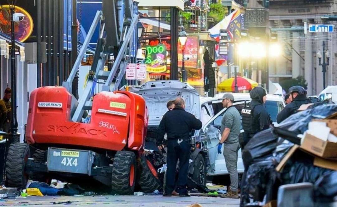 Atropellamiento masivo en Nueva Orleans deja al menos 10 muertos y 35 heridos. Foto: AFP