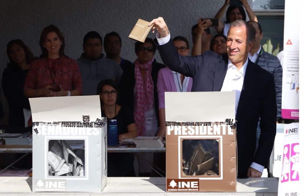 José Antonio Meade vota al sur de la CDMX. Foto: Berenice Fregoso