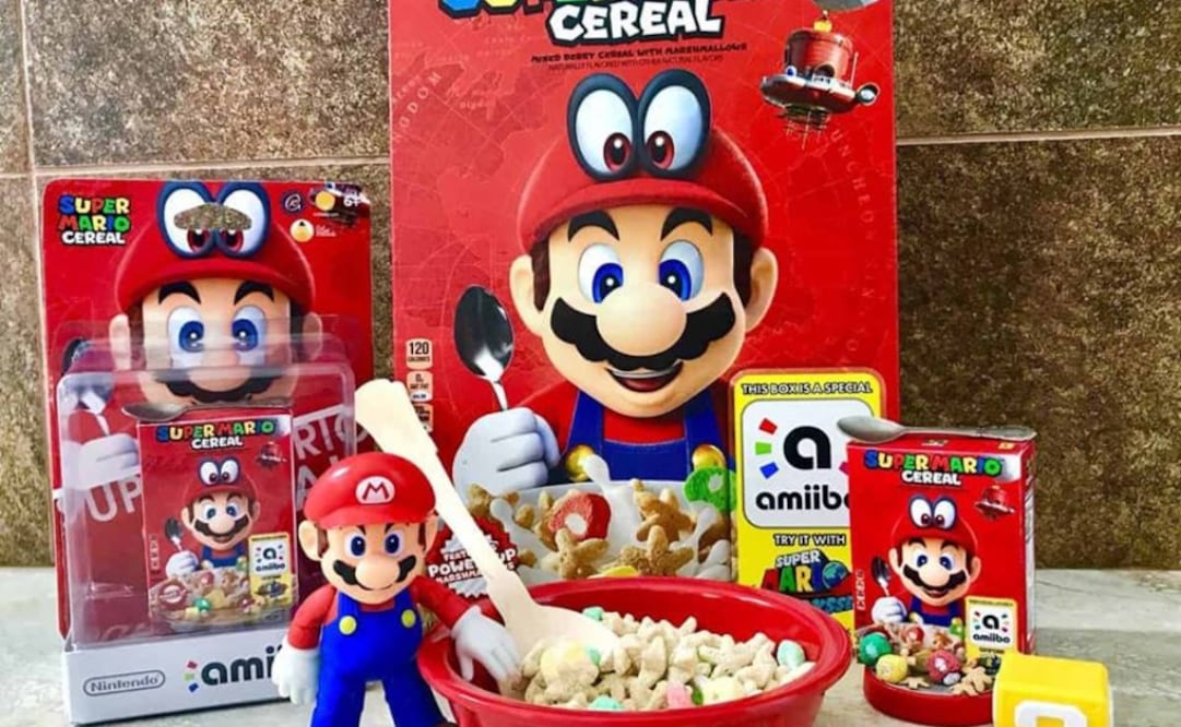 Si eres amante de los videojuegos seguro desearás disfrutar tus mañanas acompañadas del cereal de la figura más representativa de los videojuegos: Mario Bros
