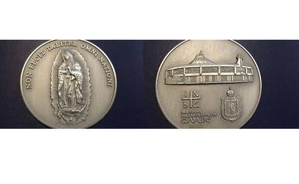 Lista, medalla que recibirá el Papa en la Basílica de Guadalupe