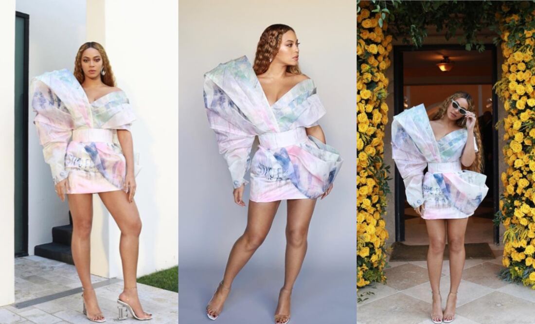 Beyoncé luciendo diseño de Alta Costura. Fotos: Instagram