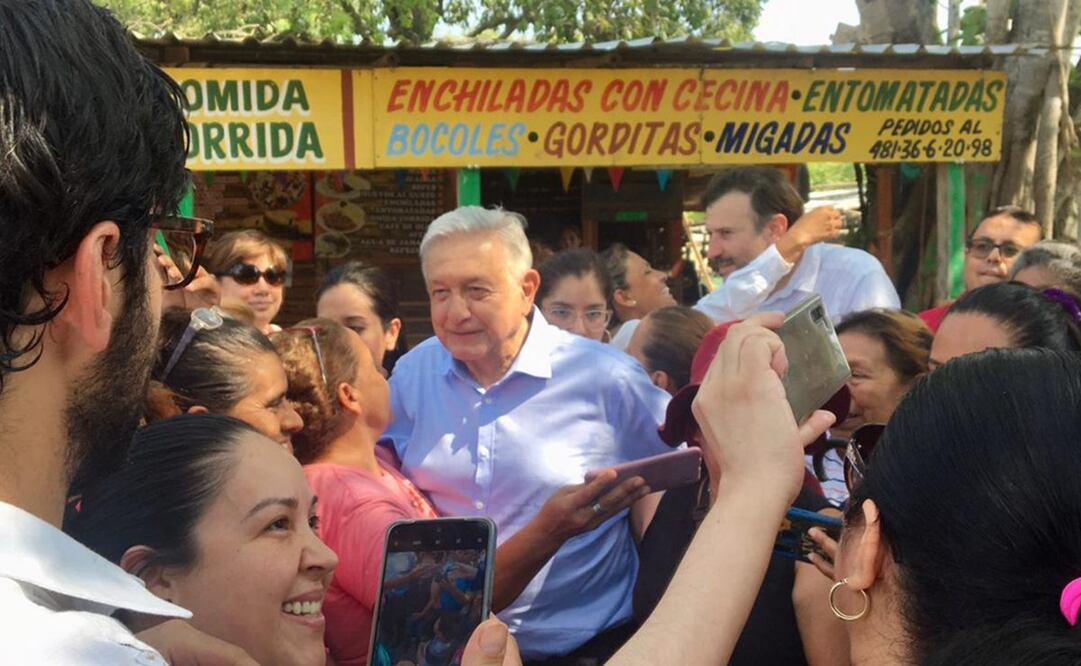 Presidente Andrés Manuel López Obrador en visita a San Luis Potosí. Foto: Alberto Morales/EL UNIVERSAL