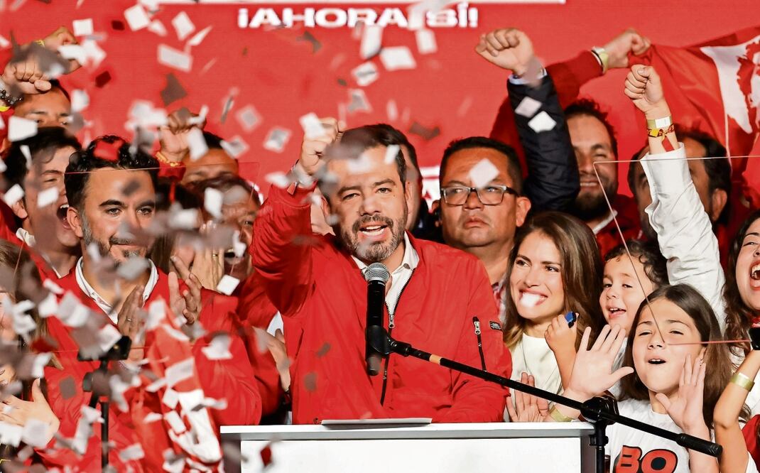 Carlos Fernando Galán Pachón, del partido Nuevo Liberalismo, tras ser elegido como alcalde de Bogotá. Foto: Mauricio Dueñas | EFE