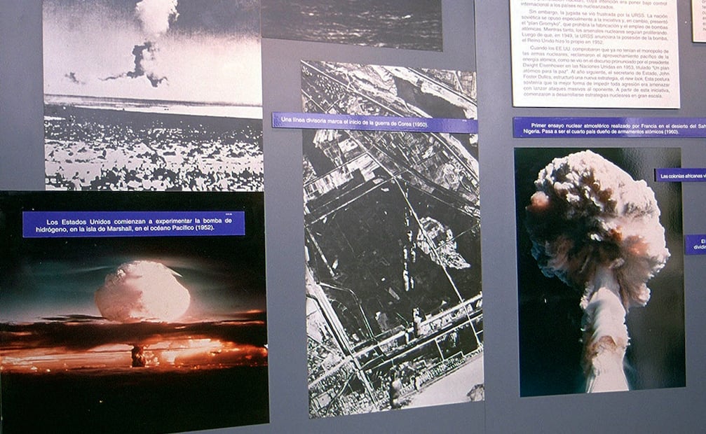 Algunas explosiones nucleares de la historia humana contemporánea. Foto: Archivo/ EL UNIVERSAL          