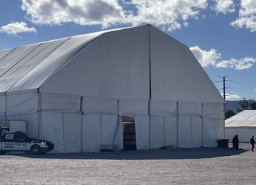 Termina instalación del Centro de Atención a Migrantes en Ciudad Juárez, Chihuahua; albergará hasta 2 mil 500 personas