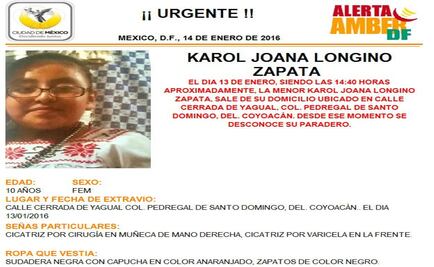 Desactivan Alerta Amber tras localizar a menor