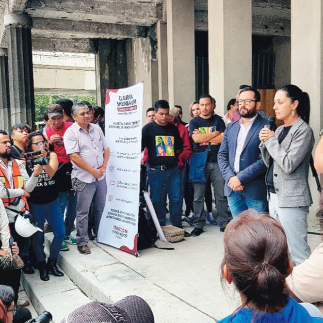 Claudia Sheinbaum realizó ayer su tercer día de recorridos como parte de su gira de agradecimiento y visitó la alcaldía de Miguel Hidalgo. Foto: ESPECIAL