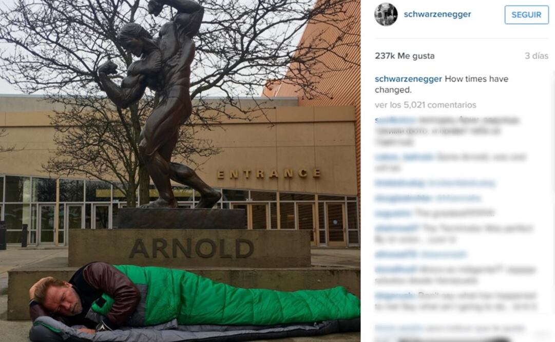 Instagram de Arnold Schwarzenegger