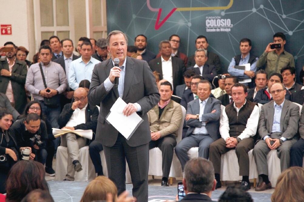 Durante el Foro Puntos de Encuentro, realizado en Toluca, José Antonio Meade planteó seis puntos centrales en su estrategia de salud, entre los que destaca el trabajo en la política en la materia en todas las instancias.(JORGE ALVARADO. EL UNIVERSAL)