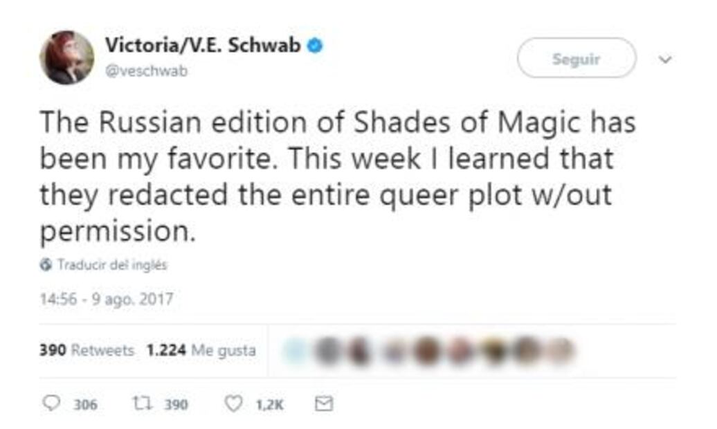 Rusia censura libro con historia homosexual