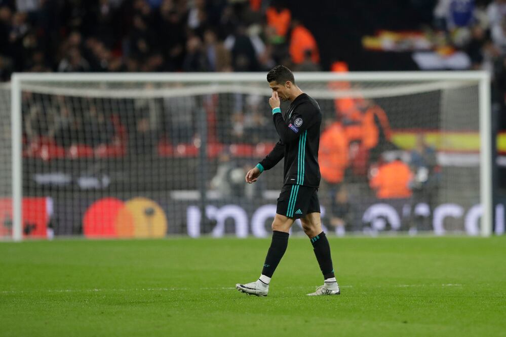 AP. Cristiano Ronaldo tras perder con el Tottenham en Wembley