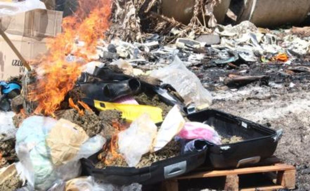 PGR incinera droga asegurada en Yucatán