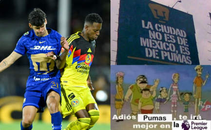 Pumas se lleva el Clásico Capitalino y los mejores MEMES; así celebra la afición auriazul