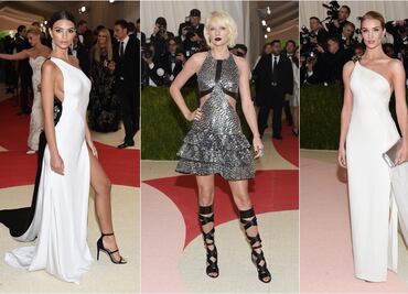 Desfilan famosas en la gala del Met