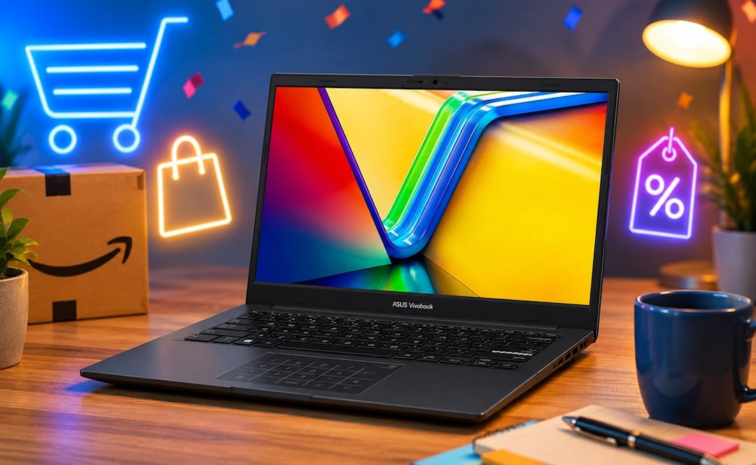 La laptop integra diversos puertos que facilitan la conexión de periféricos y accesorios, además de Wi-Fi para mantener una conexión estable durante videollamadas, trabajo remoto o sesiones de estudio. Foto: IA