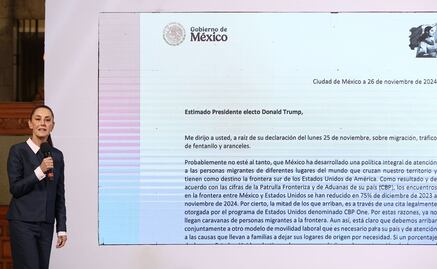 En carta, Sheinbaum responde a Trump sobre imposición de aranceles a México; “A un arancel vendrá otro”, señala