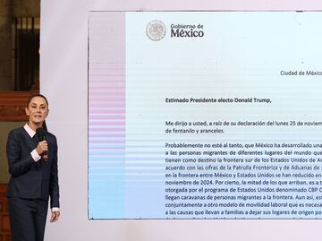 En carta, Sheinbaum responde a Trump sobre imposición de aranceles a México; “A un arancel vendrá otro”, señala