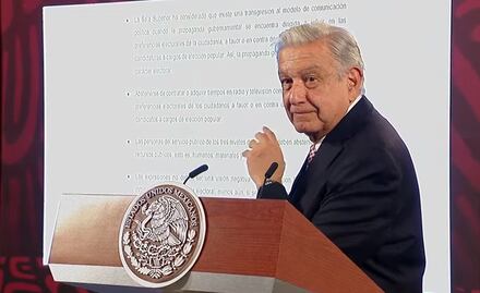 Tras leer una sentencia del TEPJF, AMLO señaló aquí no dice nada que si atacan al Presidente se tiene que quedar callado