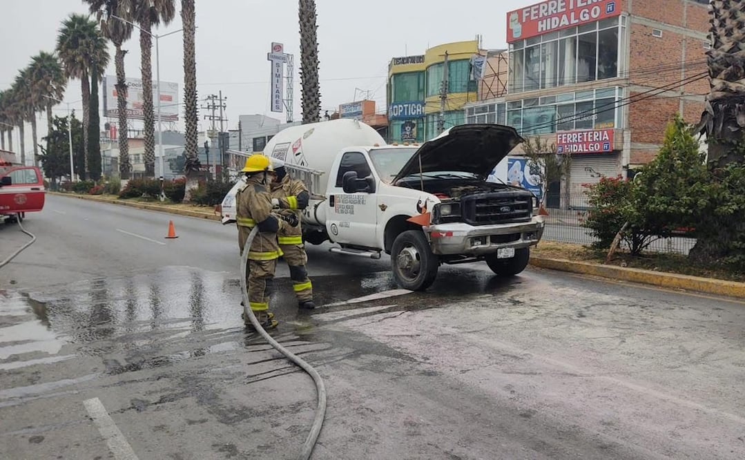 En el sitio se realizaron labores de control y enfriamiento, además del aseguramiento del perímetro. Foto: Especial