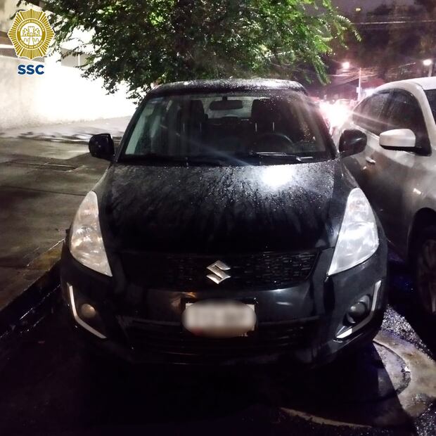 Auto de la joven desaparecida Ivana Hueto Becerra Foto: Especial