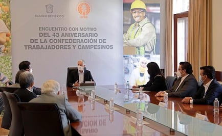 Del Mazo refrenda su compromiso con la CTC para mejorar la vida de los trabajadores de Edomex