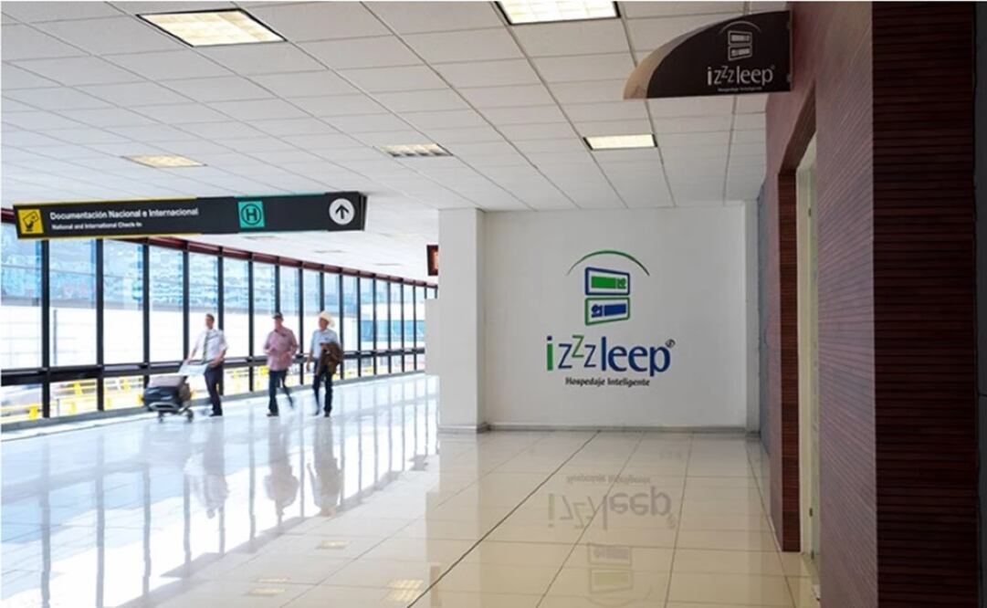 Izzzleep was inaugurated at Mexico City International Airport (Aeropuerto Internacional de la Ciudad de México abbreviated AICM) in Terminal 1