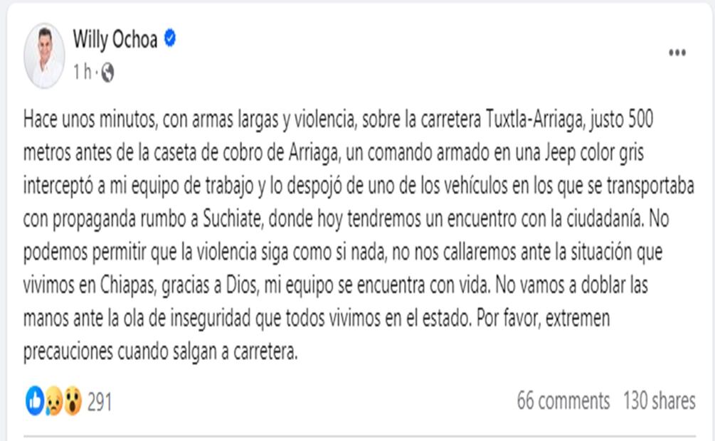 Willy Ochoa. Foto: Especial