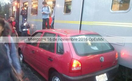 Choque afecta servicio en Tren Ligero 