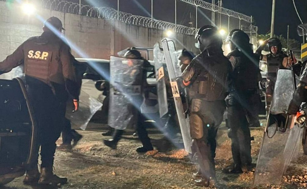 Despliegan operativo de revisión en el  Centro de Reinserción Social de Valladolid (12/02/2026). Foto: Especial