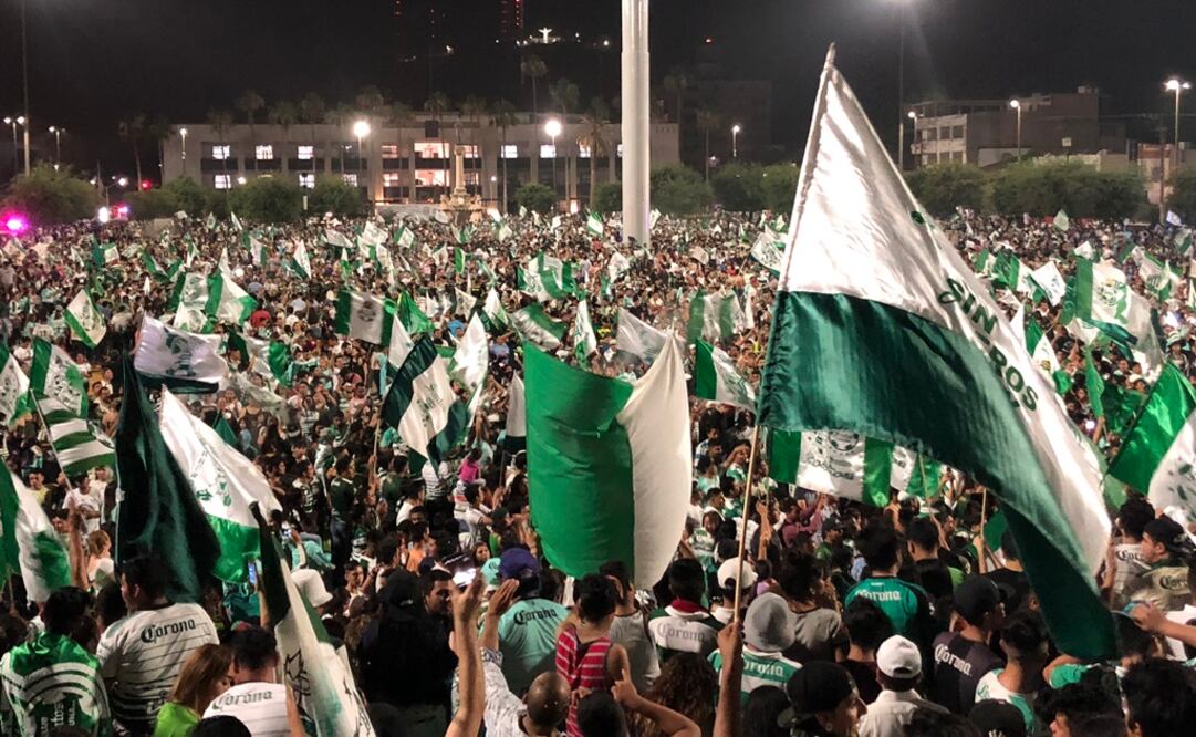 Así se veía la Plaza Mayor de Torreón (Francisco Rodríguez/ EL UNIVERSAL)