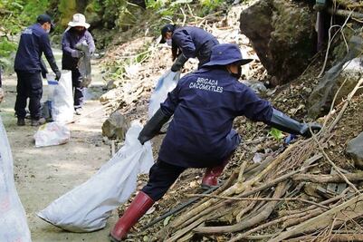 Limpian barrancas en Tlalpan previo a la temporada de lluvias