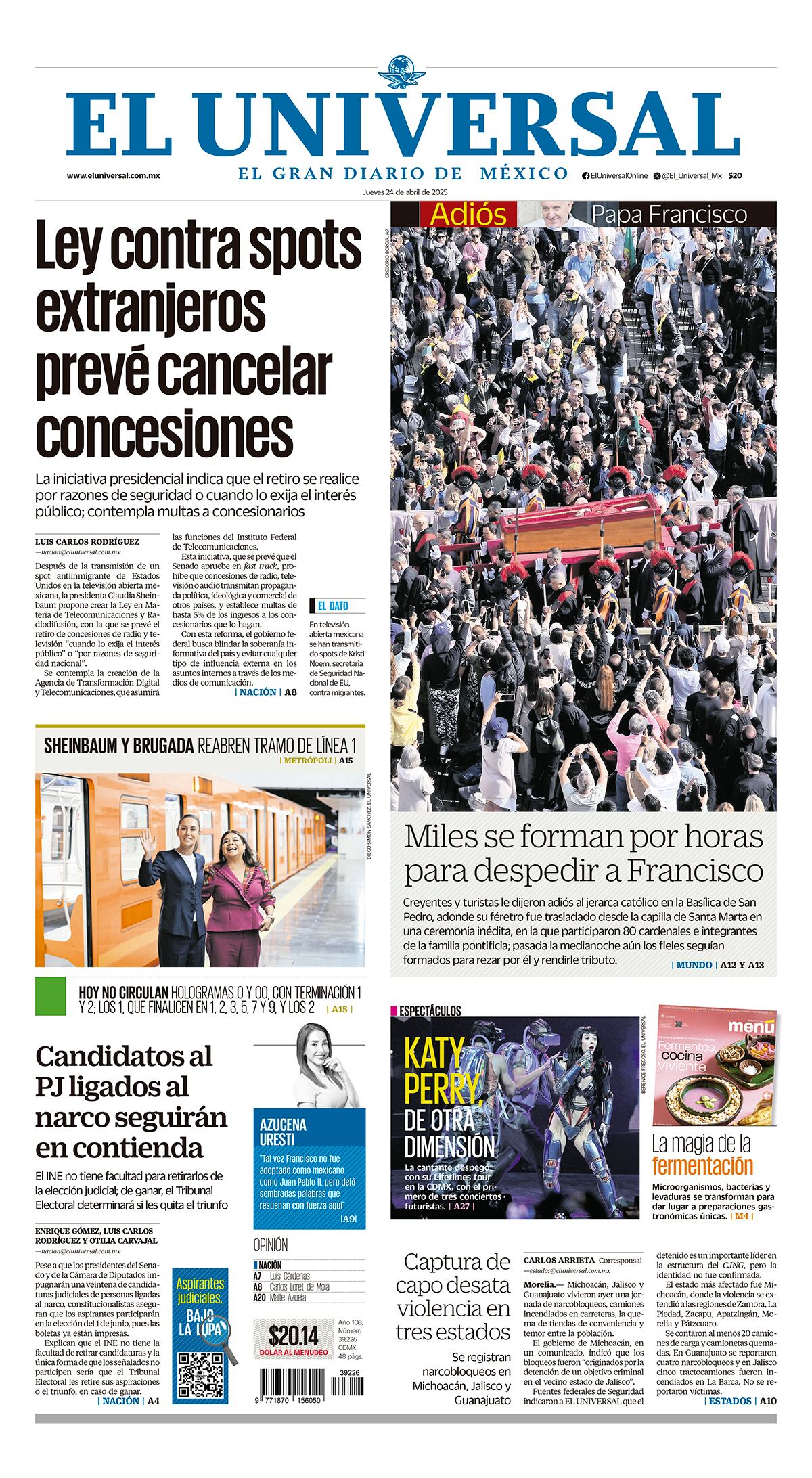 Portada impresa