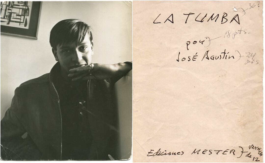 Páginas de "La tumba", una de las obras más importantes de José Agustín.
Fotos: Ricardo Vinós y El Museo del Escritor de Monterrey, Nuevo León, cortesía