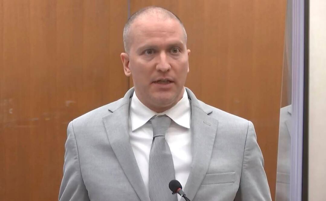 Derek Chauvin, expolicía de Minneapolis. Foto: AP