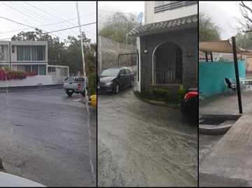 Tras meses de sequía, lluvia sorprende a habitantes de Santa Catarina, Nuevo León