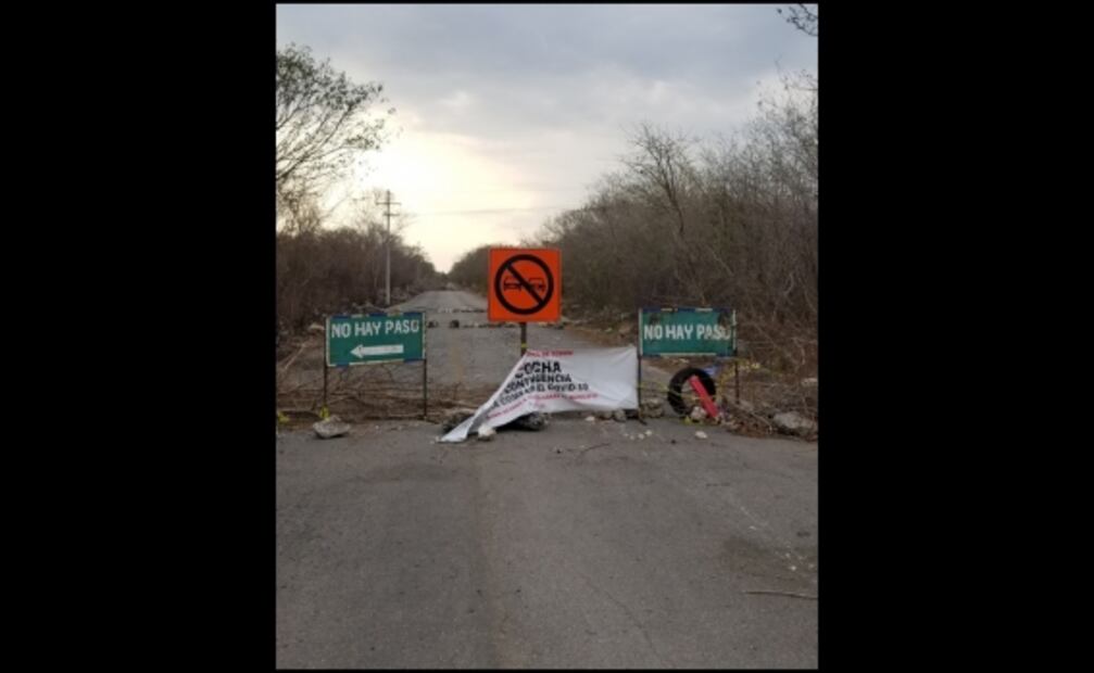Instalan muro en municipio de Yucatán para impedir paso ante Covid-19