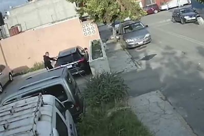 Sujeto captado en Bosques de Aragón intentó asaltar a otro automovilista una hora antes