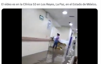 Alejandro Moreno exhibe inundaciones en clínica 53 del IMSS; instituto atribuye daños a intensas lluvias 