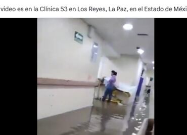 Zoé Robledo: avanza desinfección de hospital del IMSS en La Paz, Edomex; fuertes lluvias inundaron el lugar