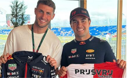 Checo Pérez y Santiago Giménez se reúnen previo al GP de Países Bajos
