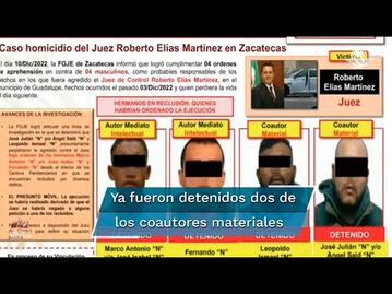 Asesinato de Juez de Zacatecas fue porque se negó a petición de dos reclusos: SSPC