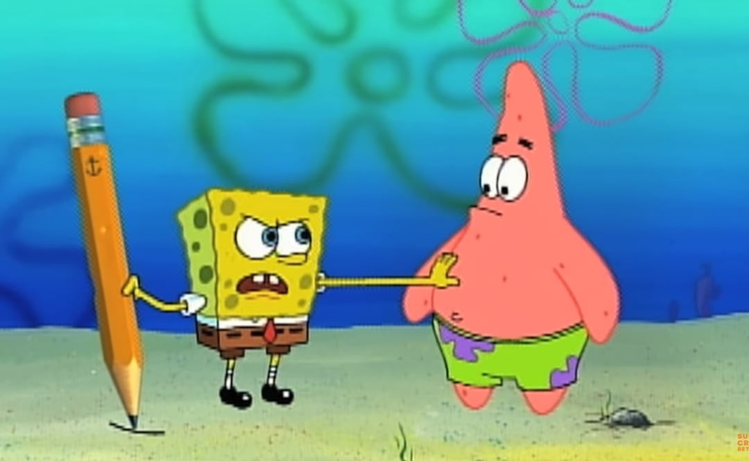 Bob Esponja y Patricio. Foto: Captura