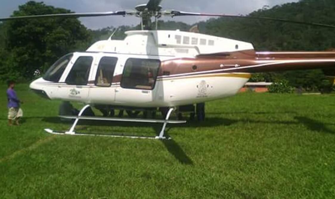 Los comuneros zoques de San Antonio y Benito Juárez mantienen retenido también un helicóptero del gobierno oaxaqueño (Foto: Alberto López / EL UNIVERSAL)