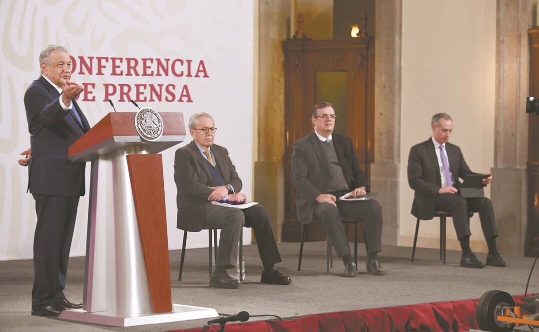 El Presidente dijo que los resultados frente al coronavirus se deben a que cuenta con un gabinete formado por buenos servidores públicos. Foto: HUGO GARCÍA. EL UNIVERSAL