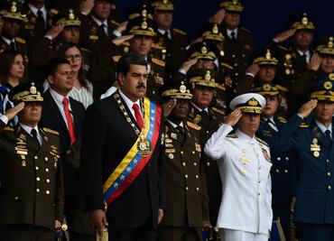 Difunden video de detonaciones durante discurso de Nicolás Maduro