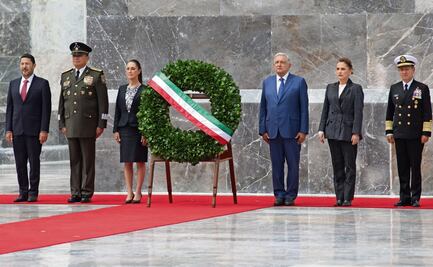 AMLO y Claudia, presentes en homenaje a Niños Héroes
