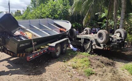 Vuelca vehículo de la Sedena en Chiapas; hay dos militares lesionados 