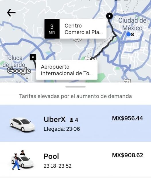 Cuánto cuesta trasladarte al Aeropuerto de Toluca desde la Ciudad de México